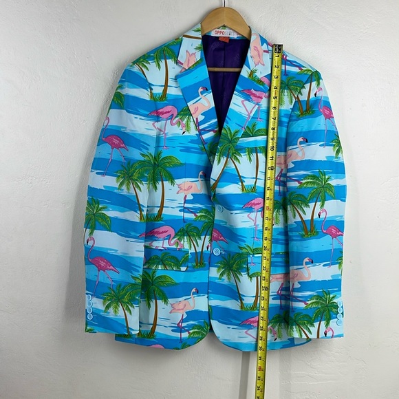 Opposuit Flamingo print jacket only Sz US42 - Picture 2 of 12